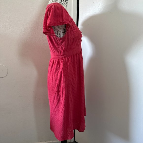Fossil Dress Size Small Women's Red V-Neck A-Line Preppy Boho Cute Summer. - Picture 4 of 9